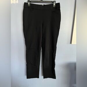 Croft & Barrow 6 Regular Black Pull On Pants Preowned